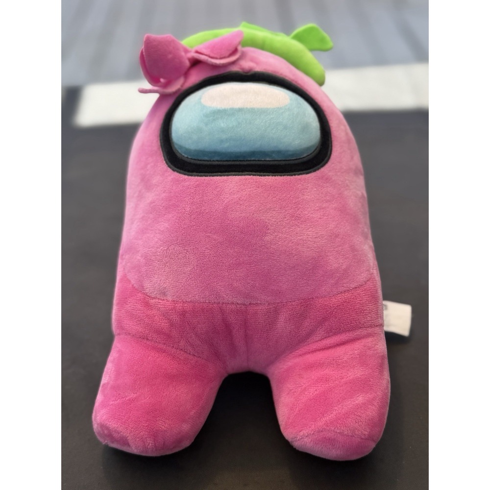 among us Pink With Flower Stuffed Plushie